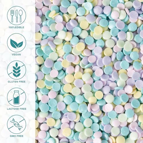 Christmas Sprinkles Bulk 1 lb - Red White Green Round Baking Toppings O347849