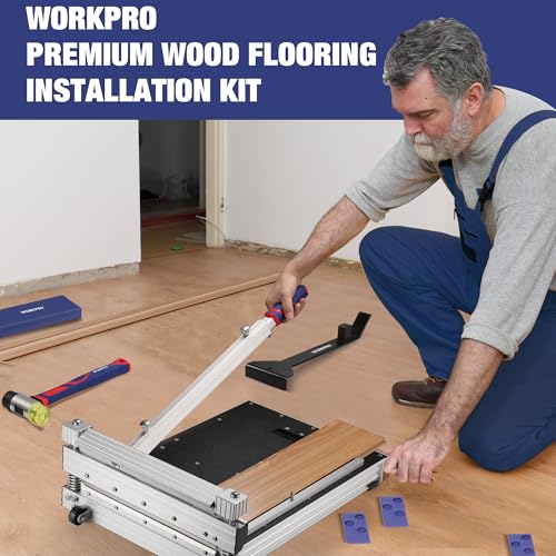 WORKPRO Laminate Flooring Installation Kit with Mallet, Pull Bar, Tapping Block and Spacers F82262