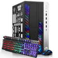 HP RGB Gaming Desktop Computer, Intel Quad Core I5-6500 up to 3.6GHz, GeForce GT 1030 2G, 32GB DDR4, 1T SSD + 3T HDD, RGB Keyboard & Mouse, 600M WiFi & Bluetooth, Win 10 Pro (Renewed)