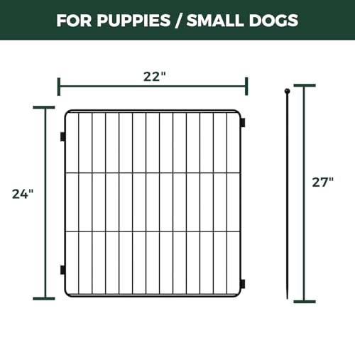 FXW MiniPaws Dog Playpen 8 Panels Portable for Indoor & Outdoor Y720