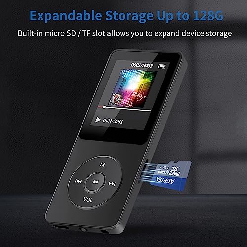 MP3 Player with 32GB Micro SD Card, Speaker, FM Radio, Voice Recorder G1282