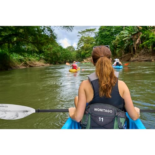 Kayak Paddles with Alloy Shaft and PP Blade, Adjustable 230-250 cm E1062