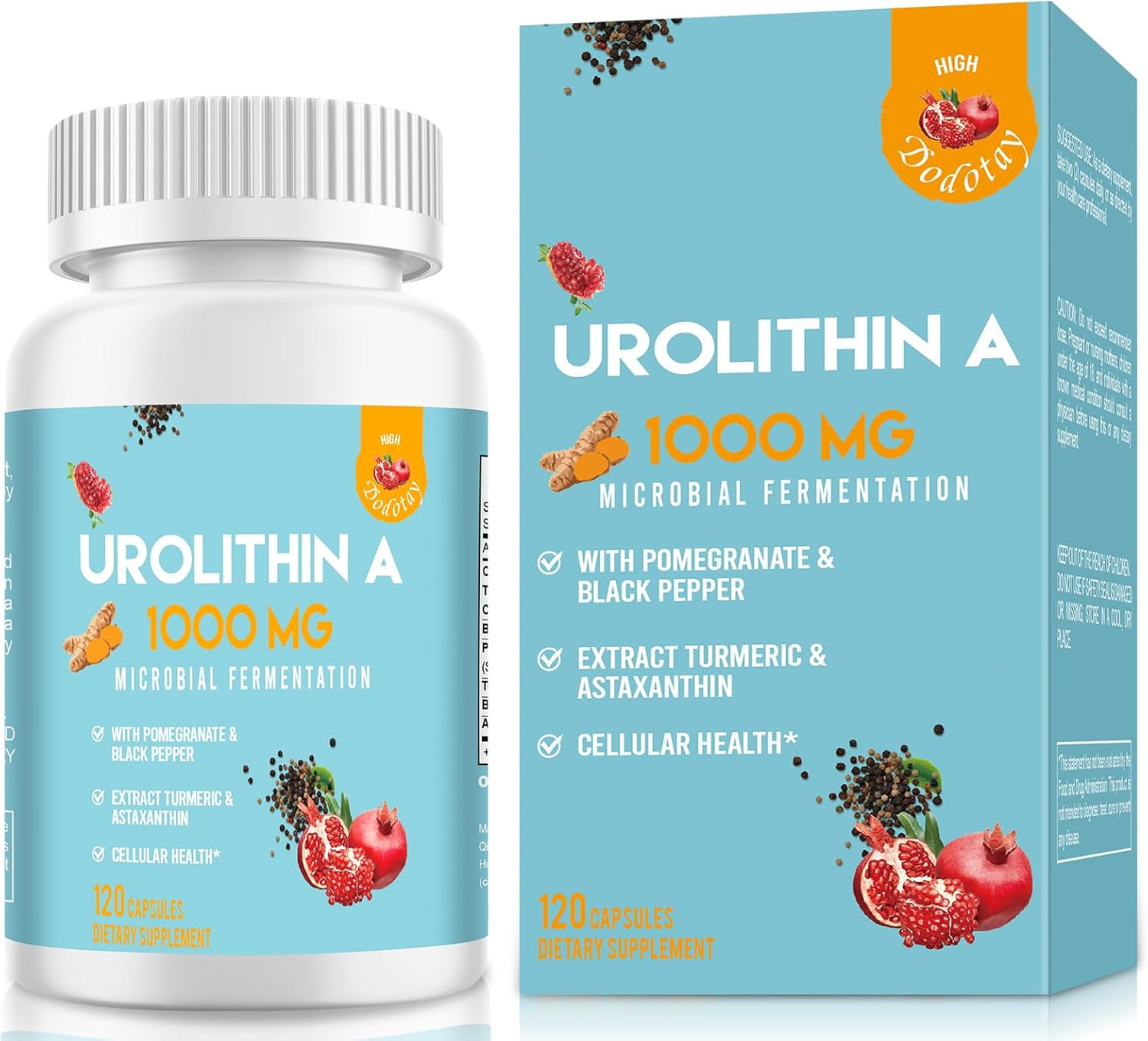 Urolithin A Supplement, 1000mg Urolithin A, 120 Capsules