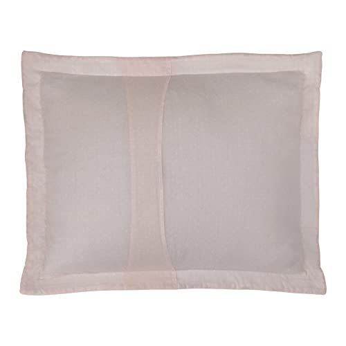 Laura Ashley King Quilt Set, Reversible Cotton Bedding with Shams, Floral Pink/Grey C4868