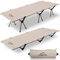 SUSNTY Camping cots for Adults,Ultralight Camping Cot with Leg Extenders,Portable Folding Camping cot,Backpacking Compact Tent Cot for Outdoor Camping, Hiking(Black)