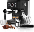 Espresso Machine Latte Coffee Makers 20 Bar, 2 IN 1 Professional Cappuccino Machine and Milk Frother Steam Wand Compatible for NS Original Capsules for Home Brewing - Black