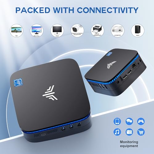 KAMRUI AK1 Plus Mini PC, 16GB RAM 512GB SSD, 4K HDMI, Dual WiFi U689