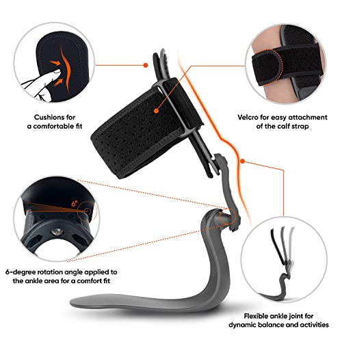 STEP Medium Left AFO Foot Drop Brace for Walking Support B73394
