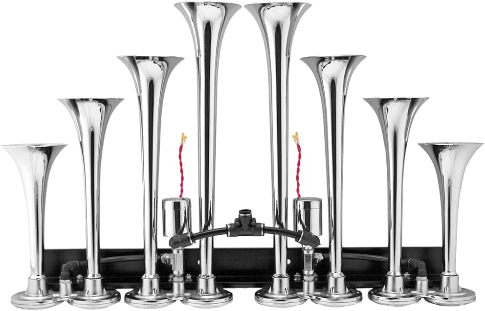 Vixen Horns Octopod Train Horn Kit for Trucks, Cars & Semi - 12V Onboard System Z596925
