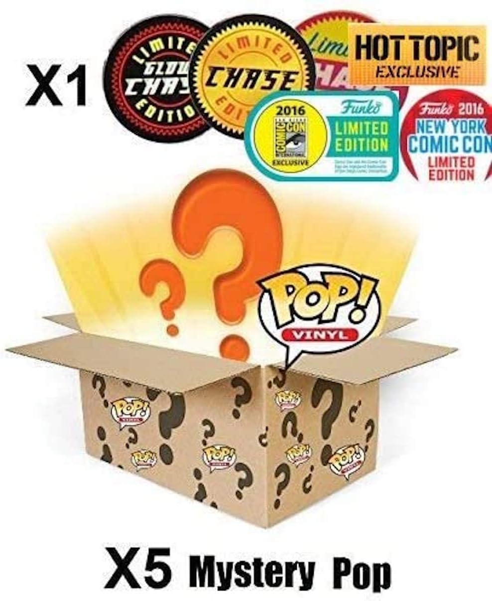 POP Funko Mystery 6 Pack Vinyl Figure Set with Chase D5176