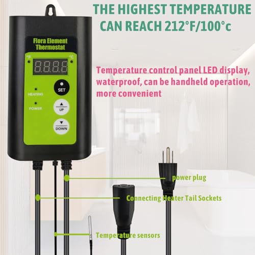 240V 3000W Submersible Water Heater with Thermostat and GFCI for Pools G40056