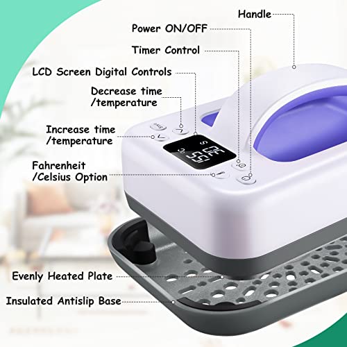 Heat Press Machine for T Shirts and HTV Vinyl Projects, Blue H589220