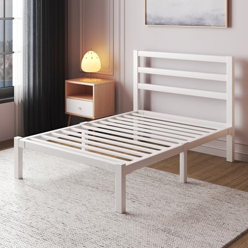 Full Size Heavy Duty Metal Platform Bed Frame with Under Bed Storage, Black R9813