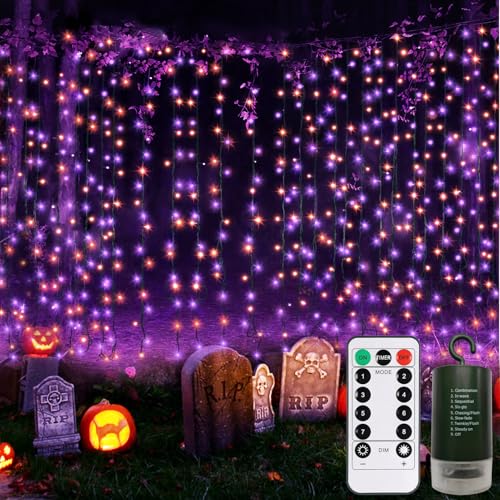 Smart Curtain Lights 400 LED Plug in with App & Remote V800