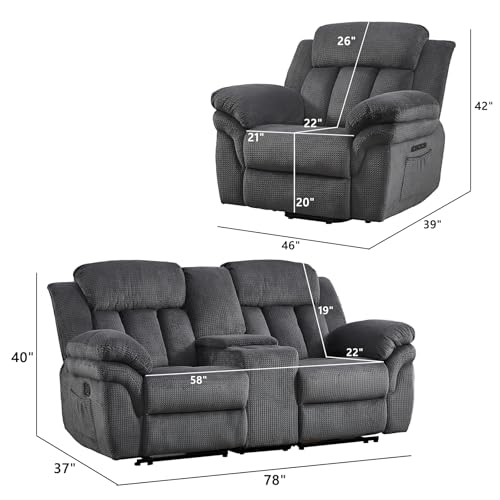 CANMOV 46" Wide Power Lift Recliner Chair for Elderly, with Massage and Heat, Light Brown K346927
