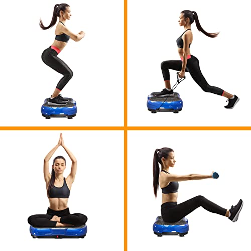 Vibration Plate Exercise Machine with Bluetooth Speaker, 450 lbs Capacity O459