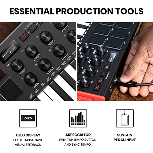 AKAI Professional MPK Mini MK3 25 Key USB MIDI Keyboard Controller White G284865