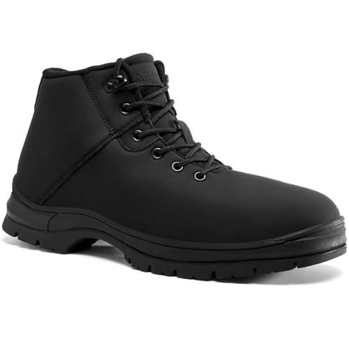Mens Lightweight Hiking Boots Water Resistant Mid Ankle Work Casual Hiker Trekking Outdoor Boots Anti Slip Hiking Shoes
