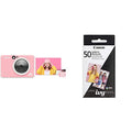 Canon IVY CLIQ 2 Instant Camera Printer, Mini Photo Printer, Turquoise (Matte) with Zink 20 sheet photo paper pack