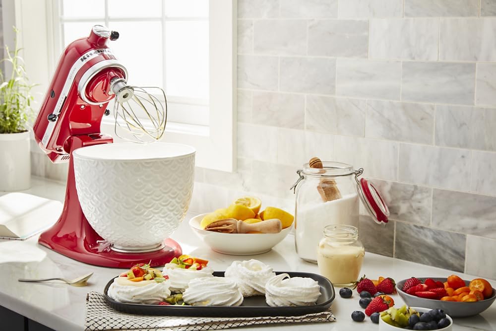 KitchenAid 5 Quart Ceramic Bowl for Tilt-Head Stand Mixers, White O97767