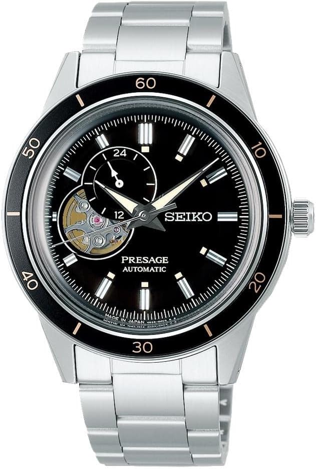 SEIKO Presage Automatic Black Dial Men's Watch SSA425J1