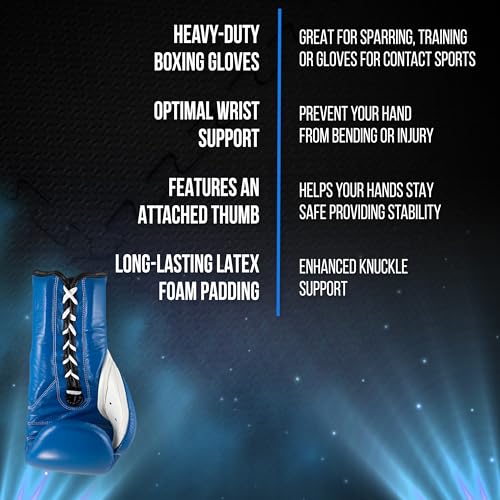 CLETO REYES Traditional Lace-Up Boxing Gloves for Training and Sparring S1445