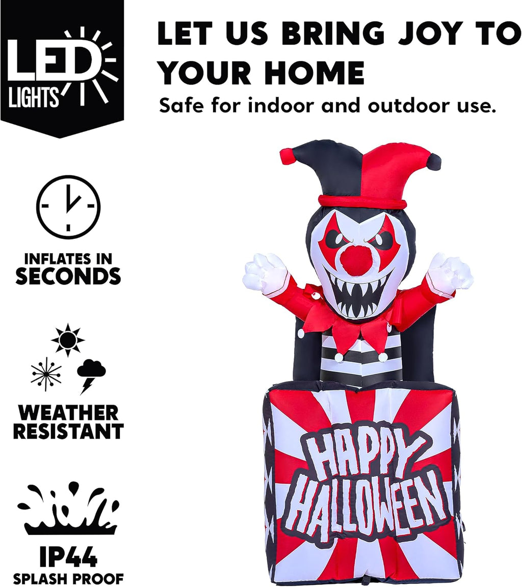 Joiedomi 5 Ft Halloween Inflatables Outdoor Decor with Built-in LEDs K3062