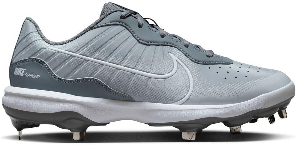 Nike Alpha Huarache Varsity 4 Low Metal Baseball Cleats Gray | Gray Size 12 Medium