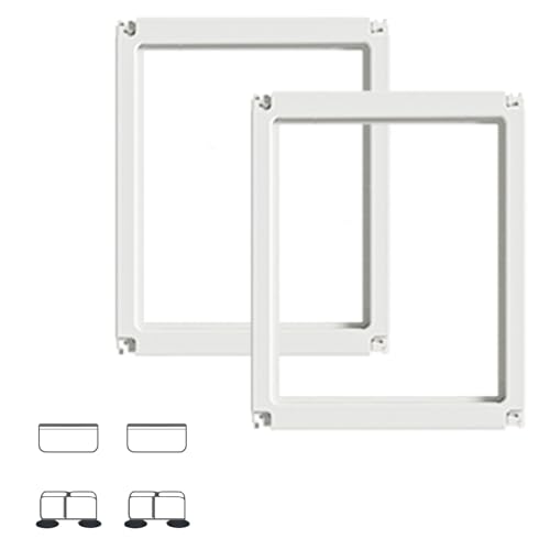 Transparent Dog Playpen with Wall Anchor, 23.6" H, 10 Panels, White N19944