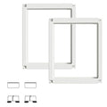 Transparent Dog Playpen with Wall Anchor, 23.6" H, 10 Panels, White N19944