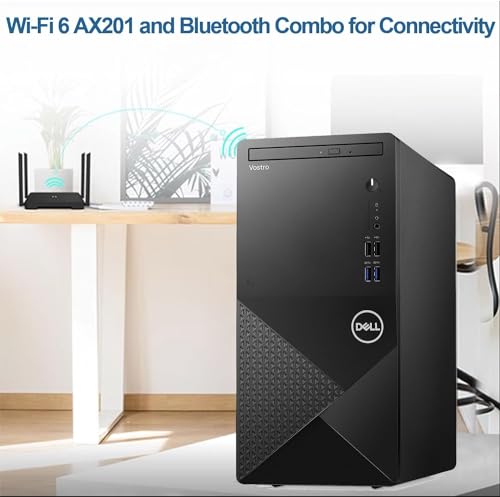 DELL Vostro 3910 Tower Business Desktop Computer, 12th Gen Intel Core i3, 16GB RAM, 256GB SSD + 1TB HDD, Windows 11 Pro R255