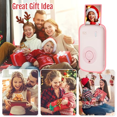 HPRT CP2100 Portable Mini Photo Printer for iPhone Smartphone Bluetooth (Pink) O272430