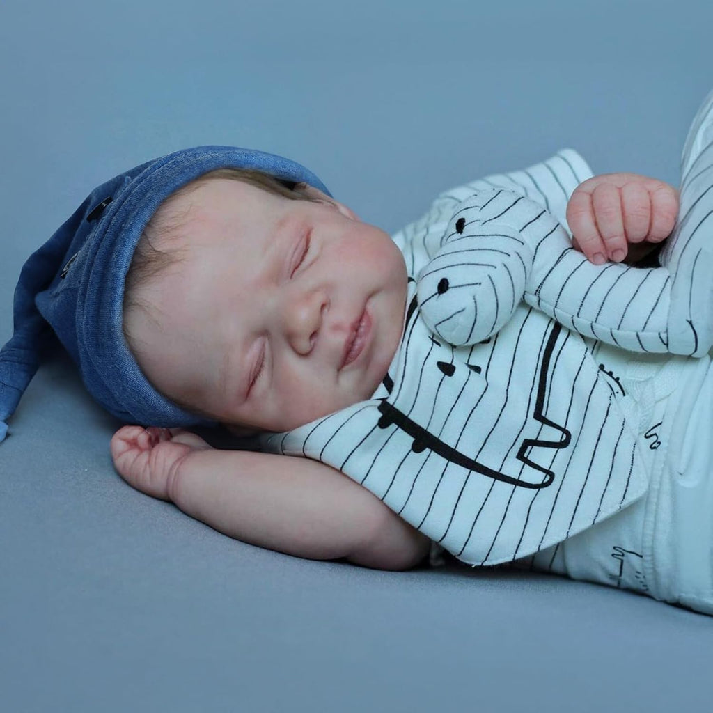 WOOROY Realistic Reborn Baby Dolls Boy - 18-Inch Newborn with Soft Cloth Body N16915