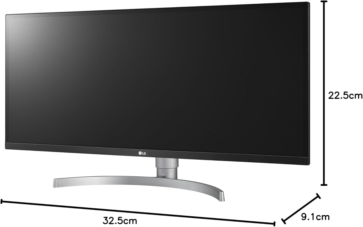 LG 34WK650-W UltraWide FHD 34-Inch IPS Monitor with HDR 10 and FreeSync, White R69963