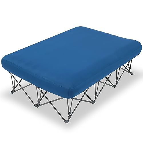 KAMPKEEPER Folding Camping Cot with Inflatable Air Mattress and Carry Bag M949