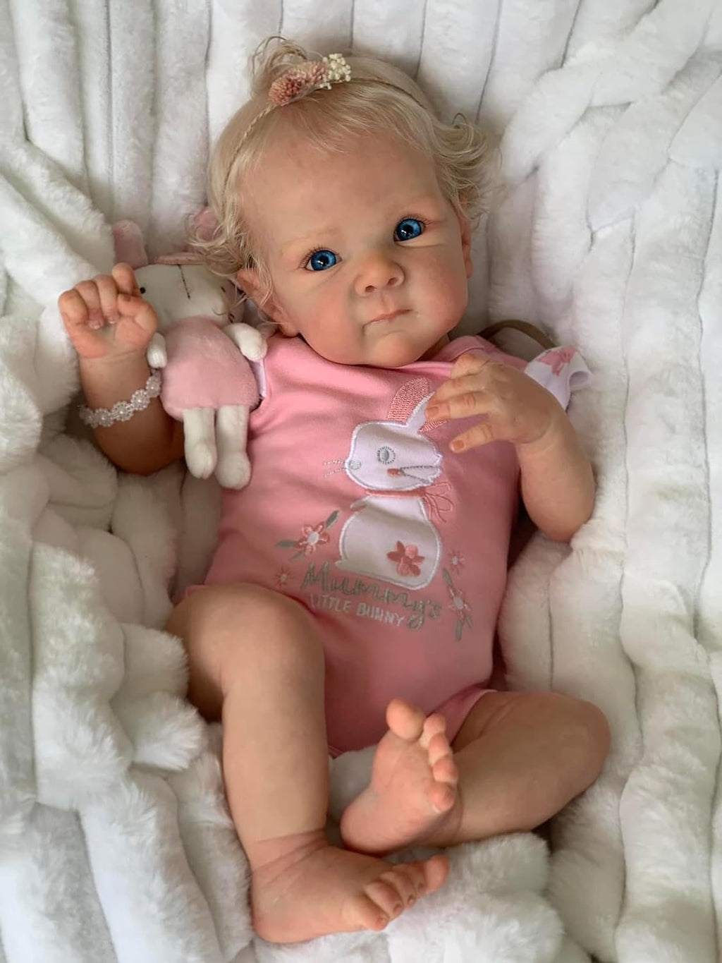 Anano Reborn Baby Doll Bettie 18 Inch Soft Silicone Full Body Girl P286