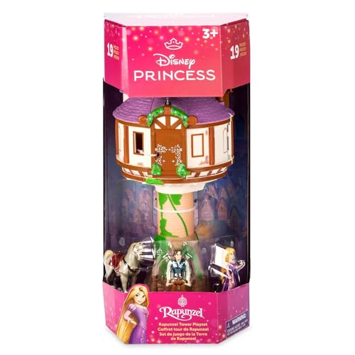 Disney Store Rapunzel Tower Playset 19-Piece Tangled Set with Figures V9177