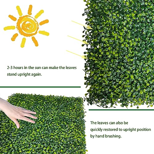 Artificial Ivy Privacy Fence Wall Screen 40x120 in UV-Anti Faux Greenery Backdrop U1001