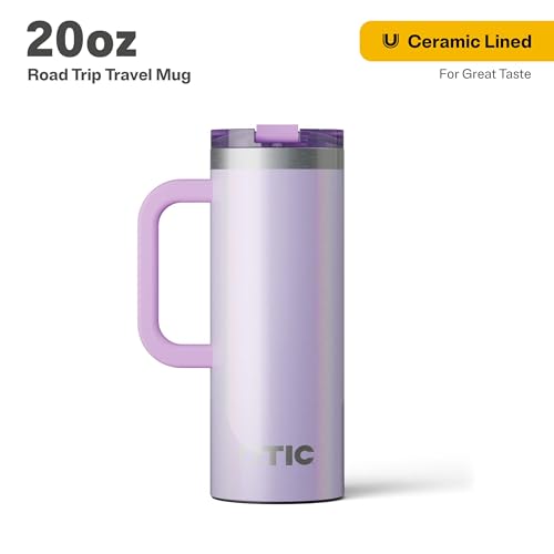 RTIC 20oz Road Trip Travel Mug with Lid and Handle, Insulated Stainless Steel P393441