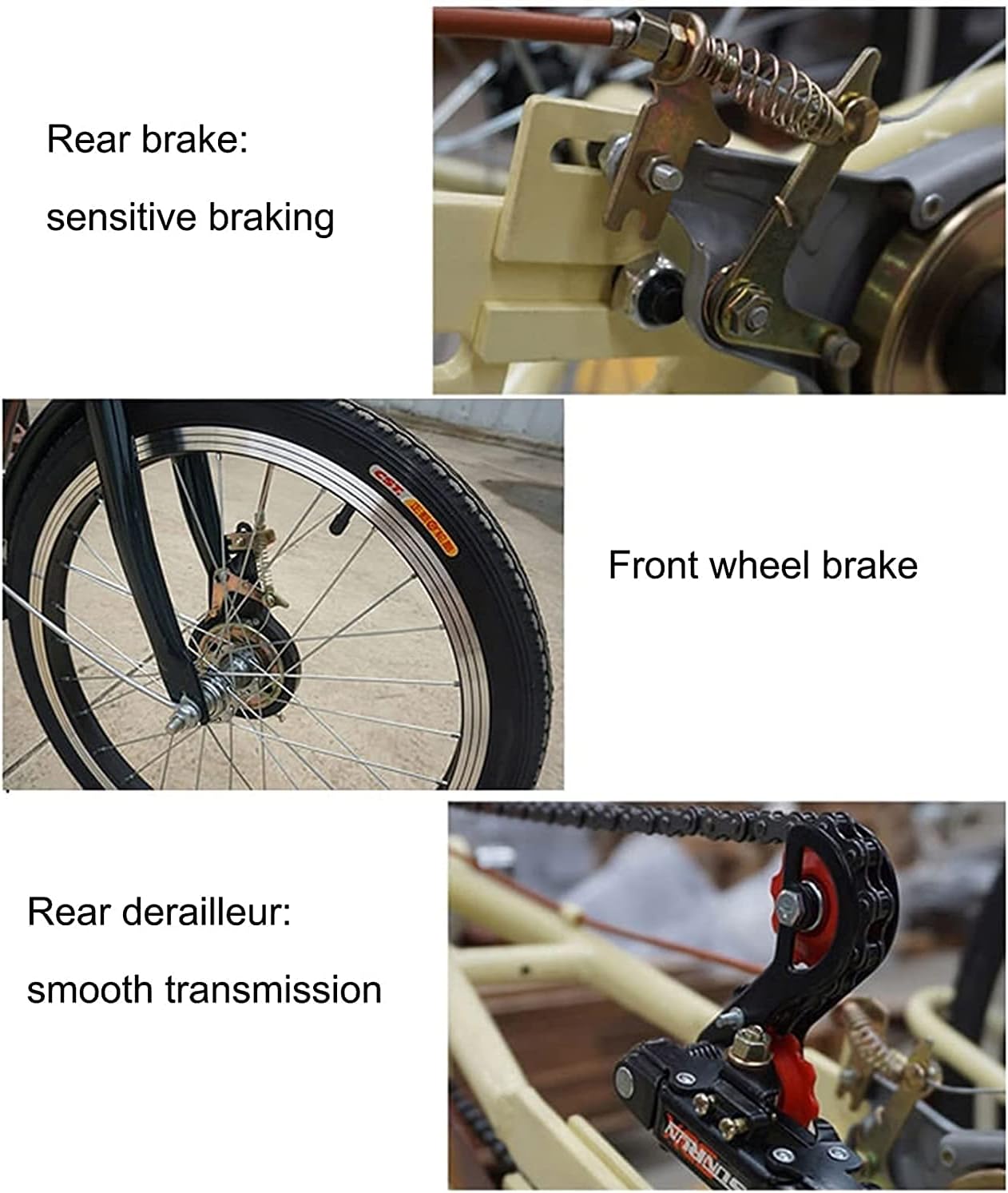 Adult Tricycle 3 Wheel Bike for Seniors with Shopping Basket J640275