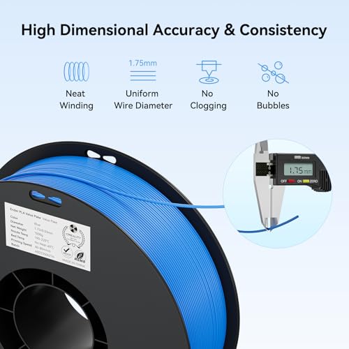 Creality 2kg Black & White PLA 1.75mm Filament Bundle for 3D Printing L6778