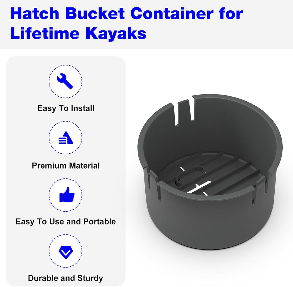 Lifetime Kayak Hatch Bucket Container for Tamarack Angler 100, Pro 103 A818279