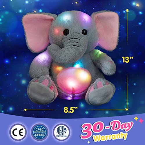 BSTAOFY 20'' Light Up Shark Stuffed Animal Glow Plush Toy I17161