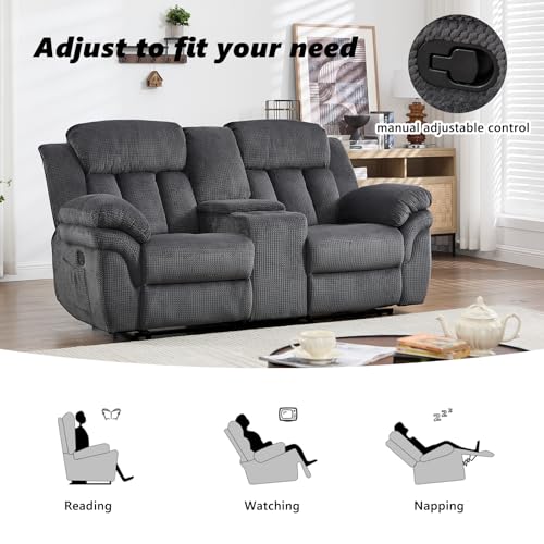 CANMOV 46" Wide Power Lift Recliner Chair for Elderly, with Massage and Heat, Light Brown K346927
