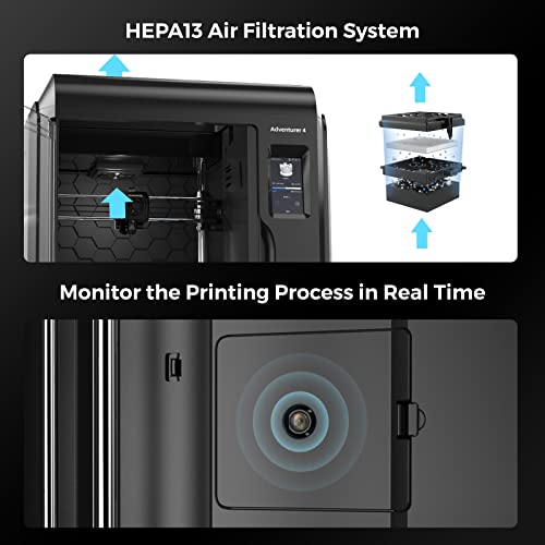 FLASHFORGE Adventurer 4 Pro 3D Printer with Auto Leveling and 300mm/s High Speed Printing H795330