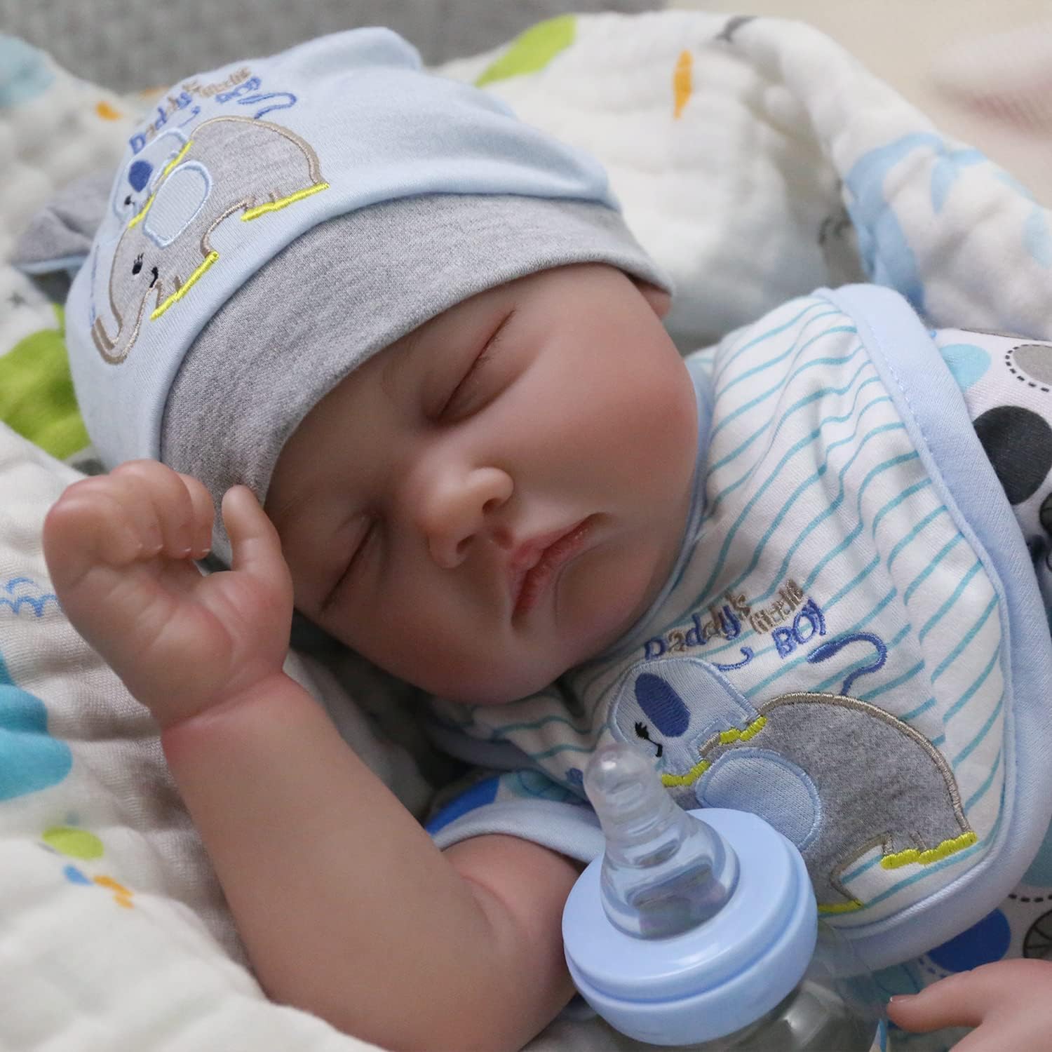 22 Inch Lifelike Reborn Baby Doll Boy, Handmade Vinyl Gift Set H326502
