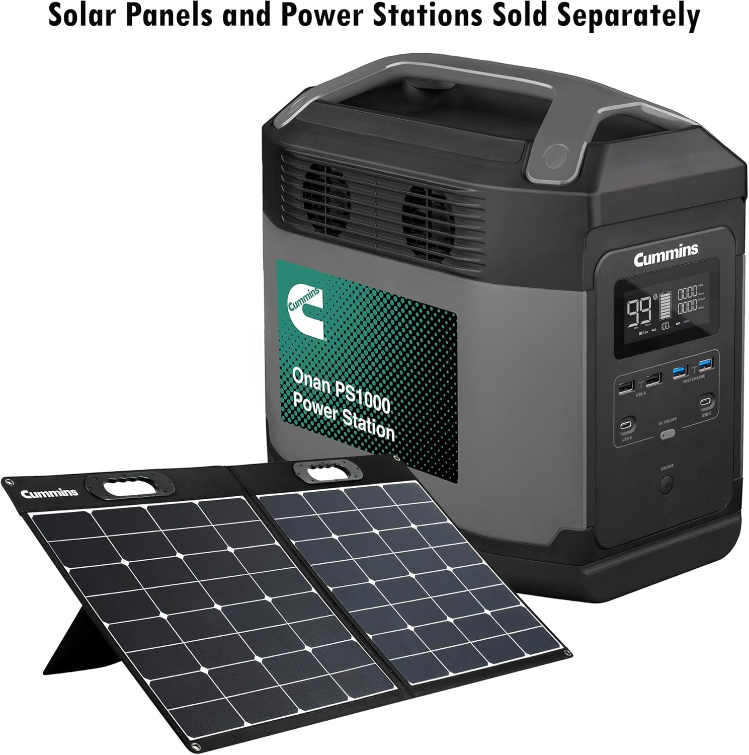 Cummins Onan PS1000 Power Station Lithium-ion Inverter Generator 3000 Peak Watts D6268