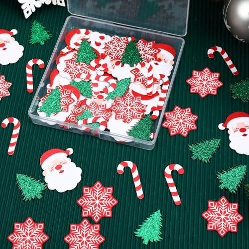 MARFOREVER Christmas Confetti Glitter Tree Table Decorations F780213