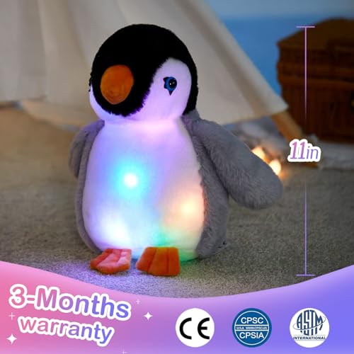 BSTAOFY 20'' Light Up Shark Stuffed Animal Glow Plush Toy I17161
