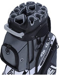 ASK ECHO T-Lock Golf Cart Bag with 14 Way Organizer Divider Top, Premium Cart Bag with Handles and Rain Cover for Men